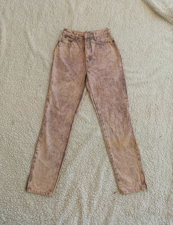 Piece rare Jean vintage Unionbay taille 7 – effet délavé rose/marron – made in Hong Kong