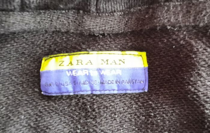 Veste sweat-shirt à capuche avec zip, Zara, homme, taille S - photo numéro 3