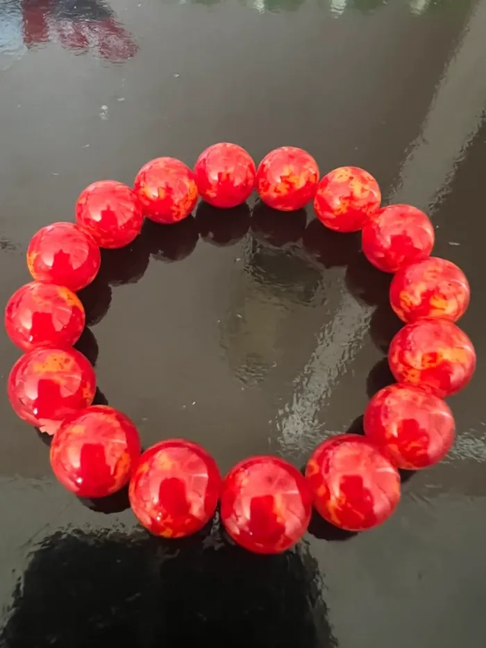 Lot de 7 Bracelets en Pierres Colorées 8mm – Style Cosmique – Porte-Bonheur - photo numéro 7