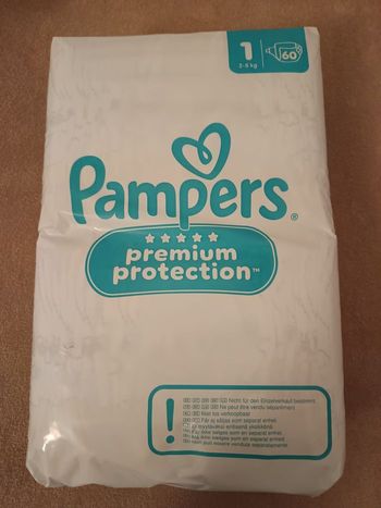 Paquet de couches Pampers premium protection taille 1 2-5kg