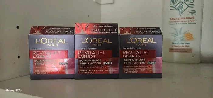 Lot de 3X Crème L'Oréal Revitalift Laser X3 jour