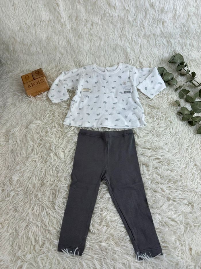 Pyjama deux pièces petit bateau taille 9 mois