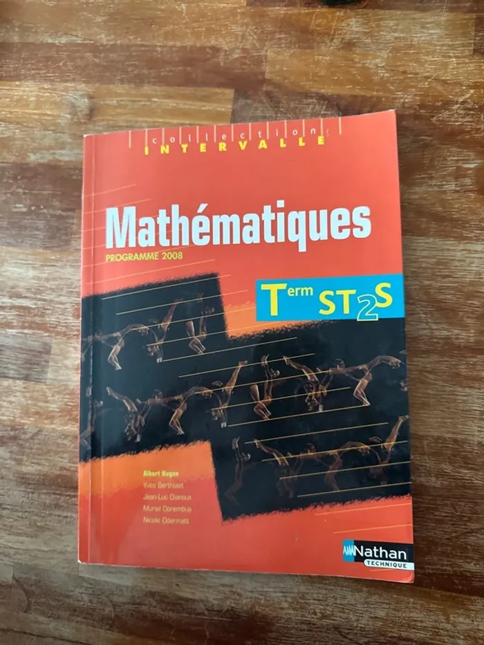 Livre mathématiques, terminale, ST 2 S