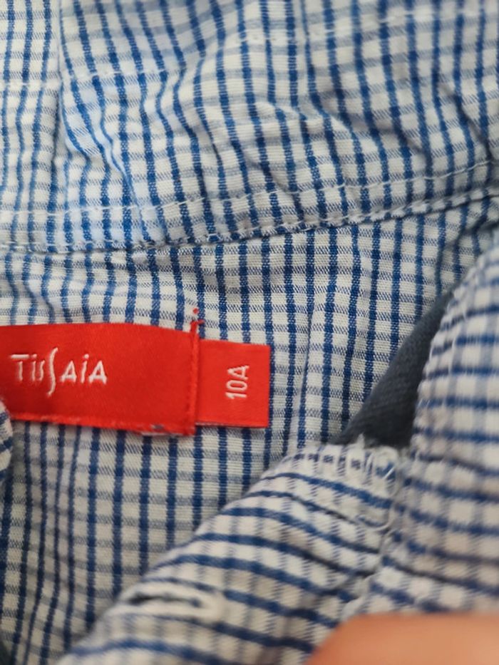 Chemise manche courte taille 10 ans marque tissaia - photo numéro 3
