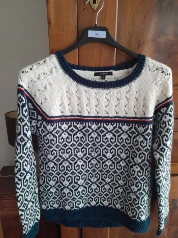 Pull bicolore