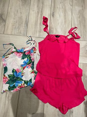 Ensemble pyjamas rose fushia
