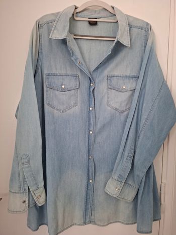 Chemise jean délavé