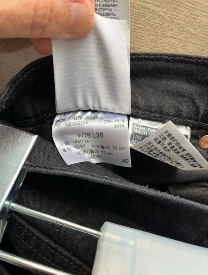Pantalon jeans Levi’s noir t28 (38) - photo numéro 5
