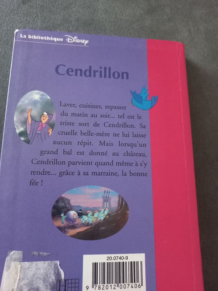 Livre bibliotheque rose cendrillon 7 8 ans disney - photo numéro 2