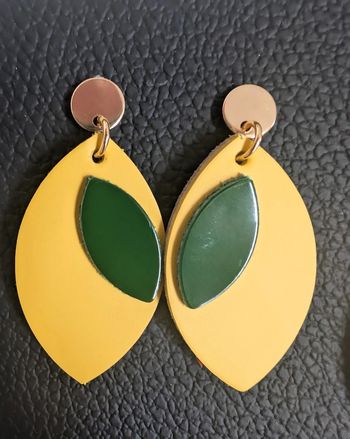 Superbe Boucles d'oreilles "Citronnade" Dilo'E Bijoux