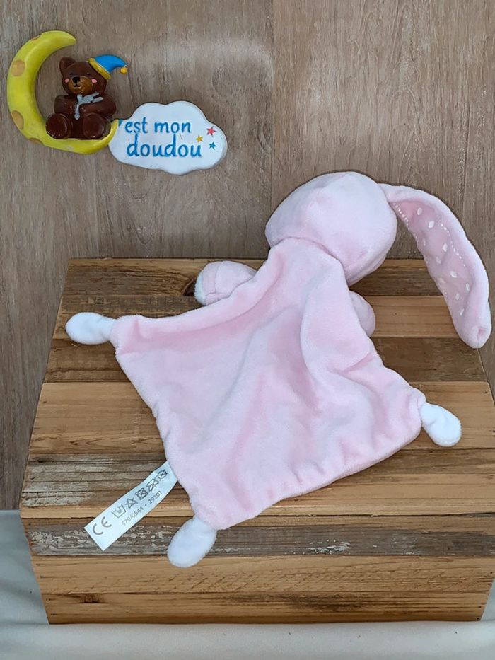 NIC164 doudou ours 🐻 lapin nicotoy - photo numéro 2