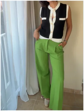 Pantalon vert Zara S très bon état