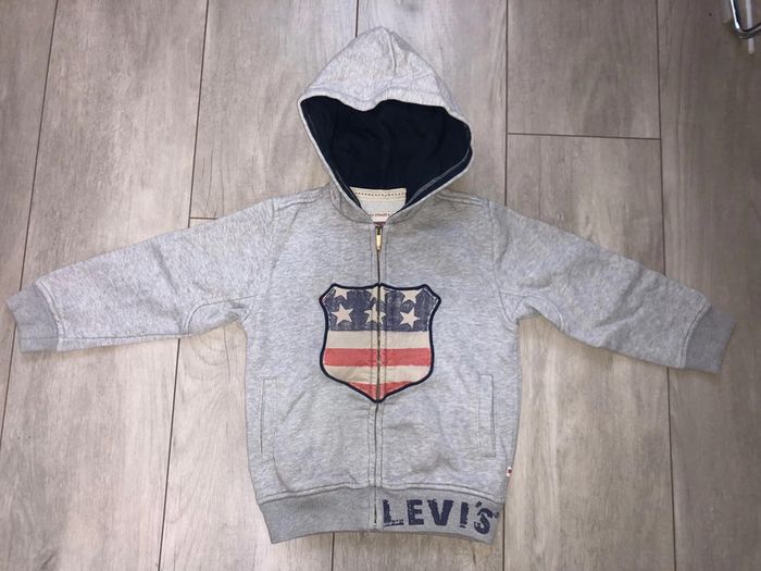 Sweat zippé à capuche LEVIS 4 ans - photo numéro 2