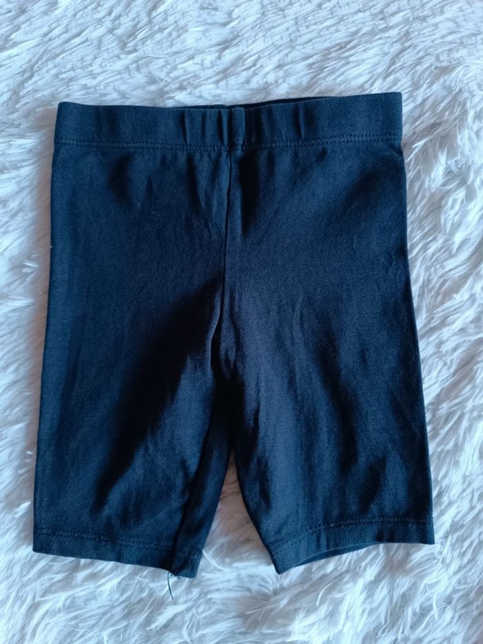 1€ Short cycliste - Legging court bleu marine T. 12 mois Orchestra - photo numéro 2