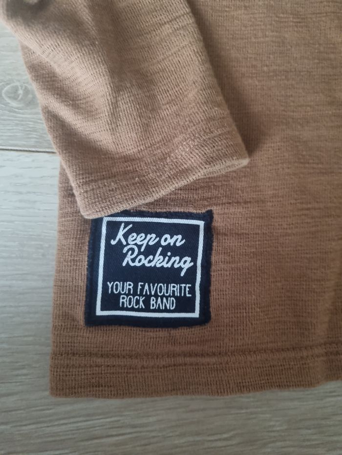 T-shirt manches longues 6 ans camel - photo numéro 2