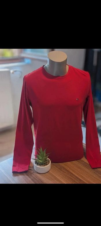 Tee-shirt Manche Longue Rouge Tommy Hilfiger