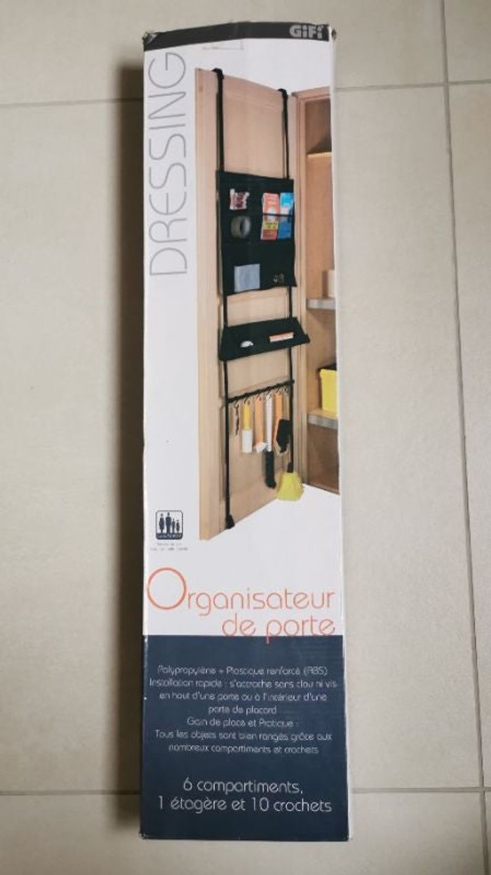 Organiseur de porte noir