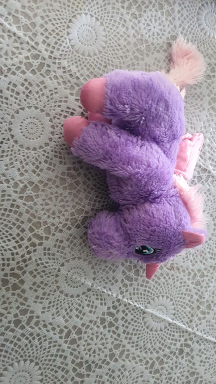 Licorne violette peluche jouet fille doudou - photo numéro 12