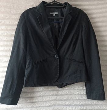 Veste blazer courte noir
