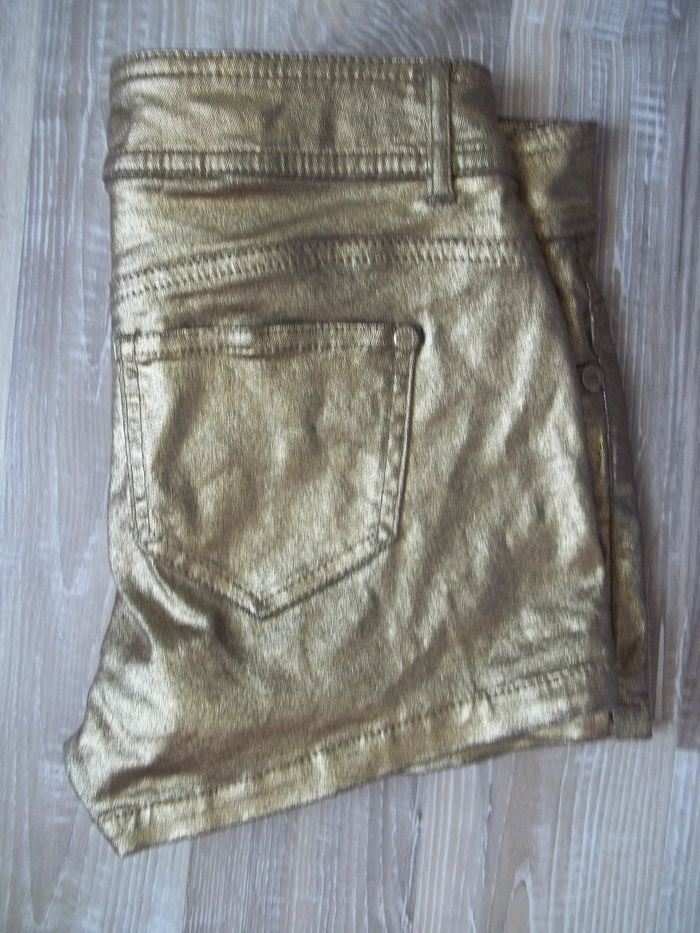 Mini Short doré Denim&Co 36 - photo numéro 4