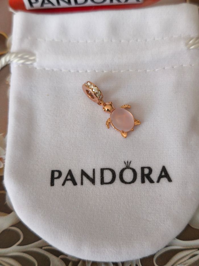 Charm Pandora tortue rose gold - photo numéro 7