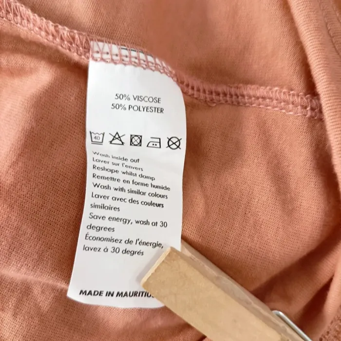 Robe Longue sans manche maille ajourée+ doublure - Corail - taille S A285 - photo numéro 9
