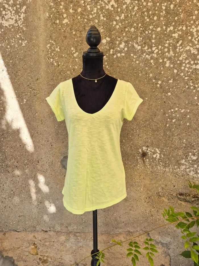 T-Shirt Grain de Malice en coton Jaune T.36