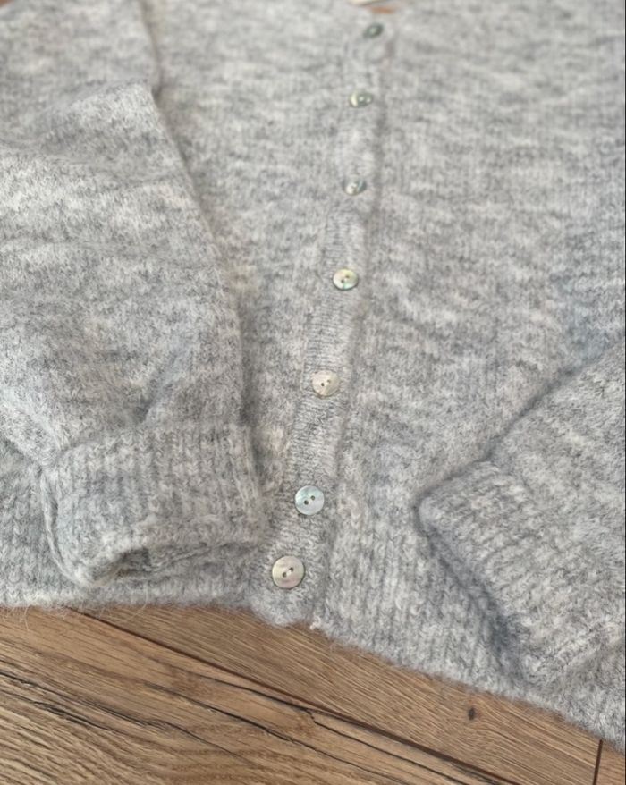 Gilet boutonné - Gris - Taille Unique - photo numéro 2