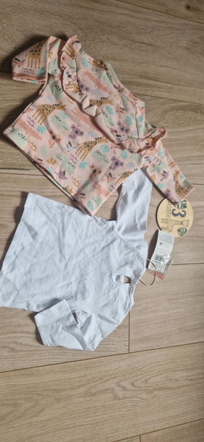 Lot de 1 gilet et 1 sweat bébé fille en 6 mois neufs - photo numéro 9
