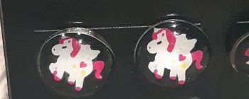 Boucles d'oreilles licorne