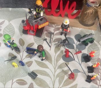 Playmobil - pompier et cross