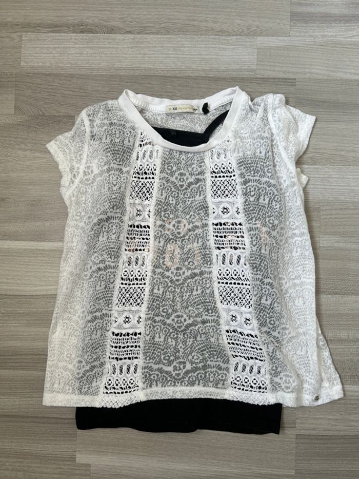 Duo teeshirt fille Ikks 12 ans