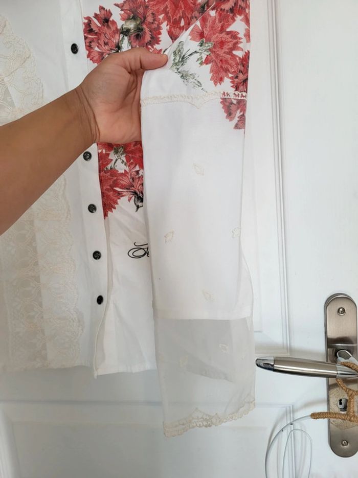 Chemise imprimé fleur avec dentelle taille M Save the queen - photo numéro 4