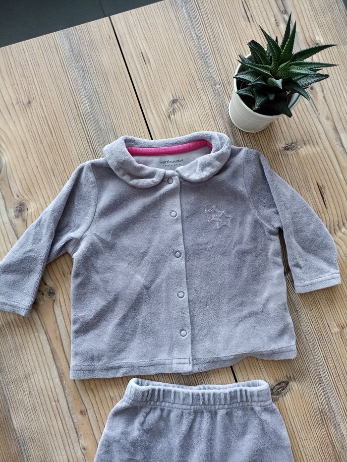 Pyjama fille 2 pièces 6 mois - photo numéro 2