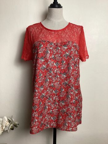 Blouse rouge à motifs Grace&Mila 38