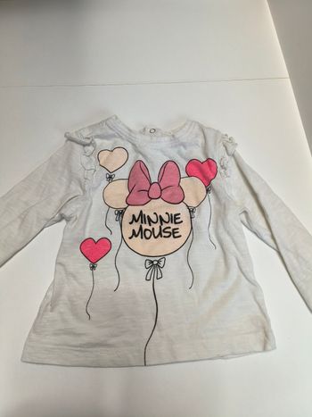 Tee-shirt manches longues Minnie mouse 18 mois