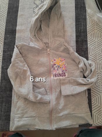 Gilet à capuche 6a fille