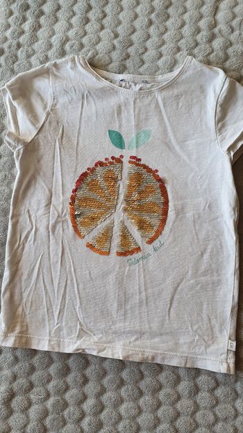 T shirt Manche courte sequin