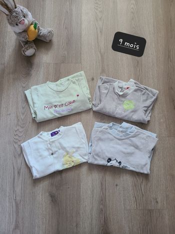Lot 4 pyjama 9 mois