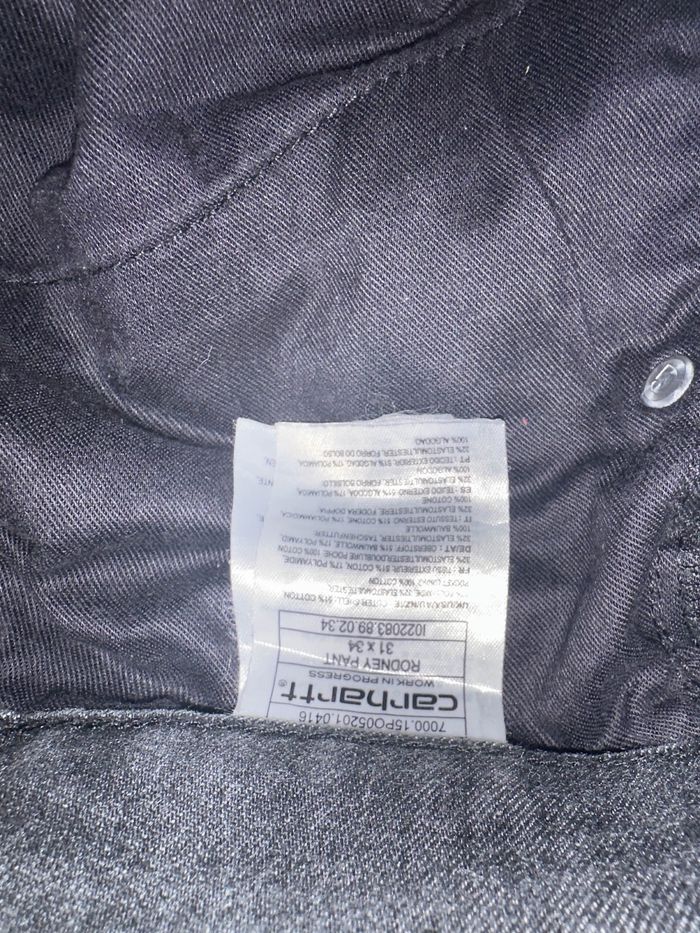 Jean Carhartt Noir Taille 31*34 - photo numéro 5