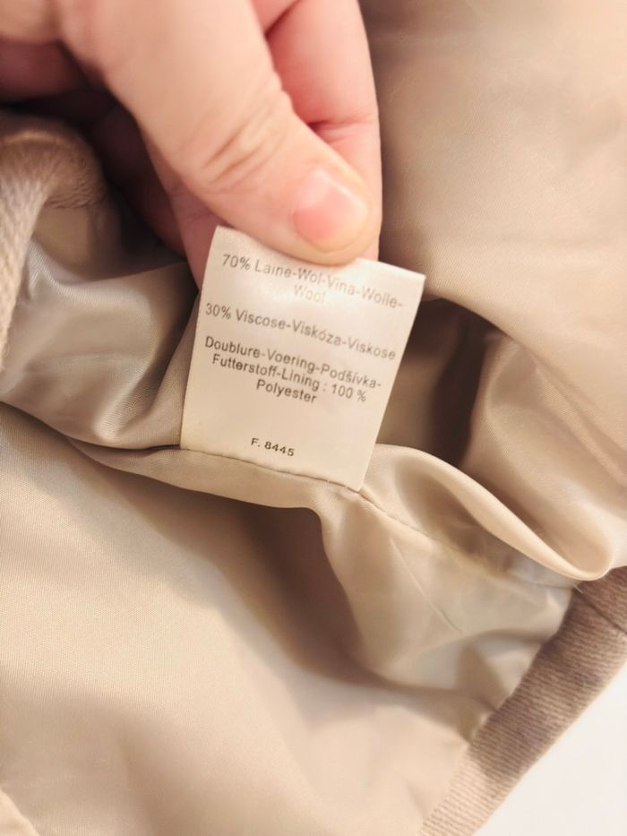 Veste tailleur beige blanche porté TM - photo numéro 4