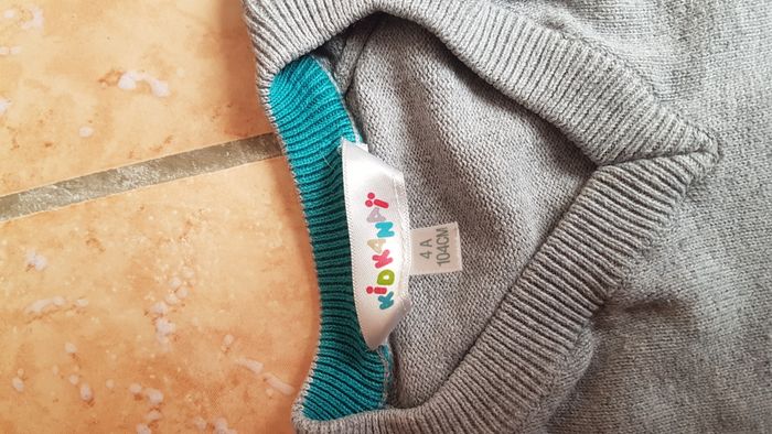 Pull fin garçon 4 ans gris Kidkanaï - photo numéro 2