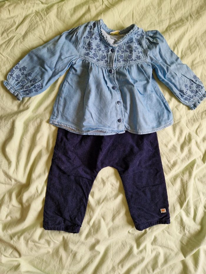 Lot/ ensemble chemisier et pantalon