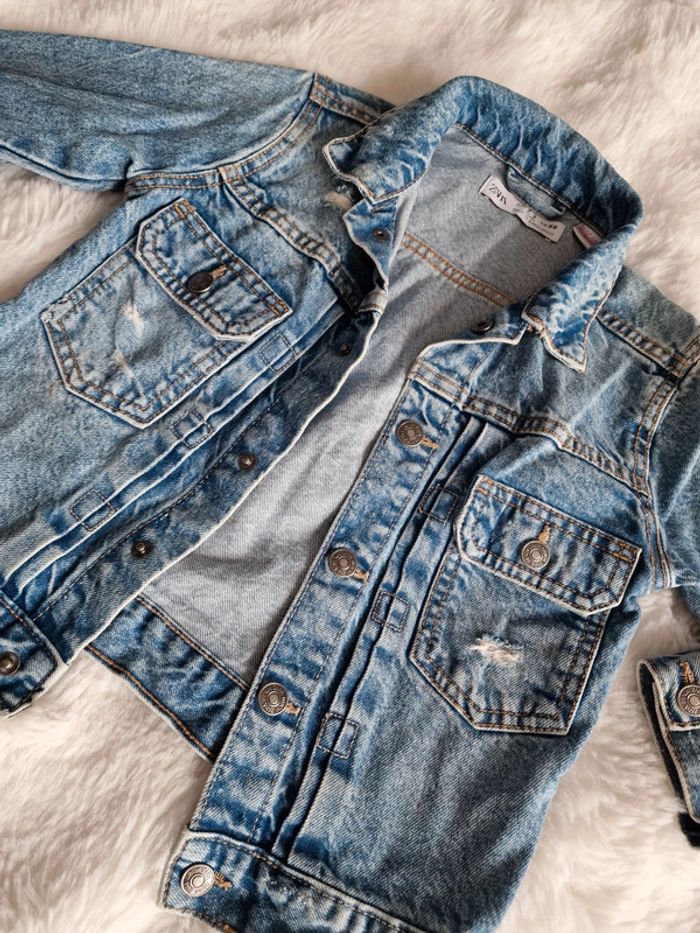 Veste en jean Zara 2 - 3 ans - photo numéro 2