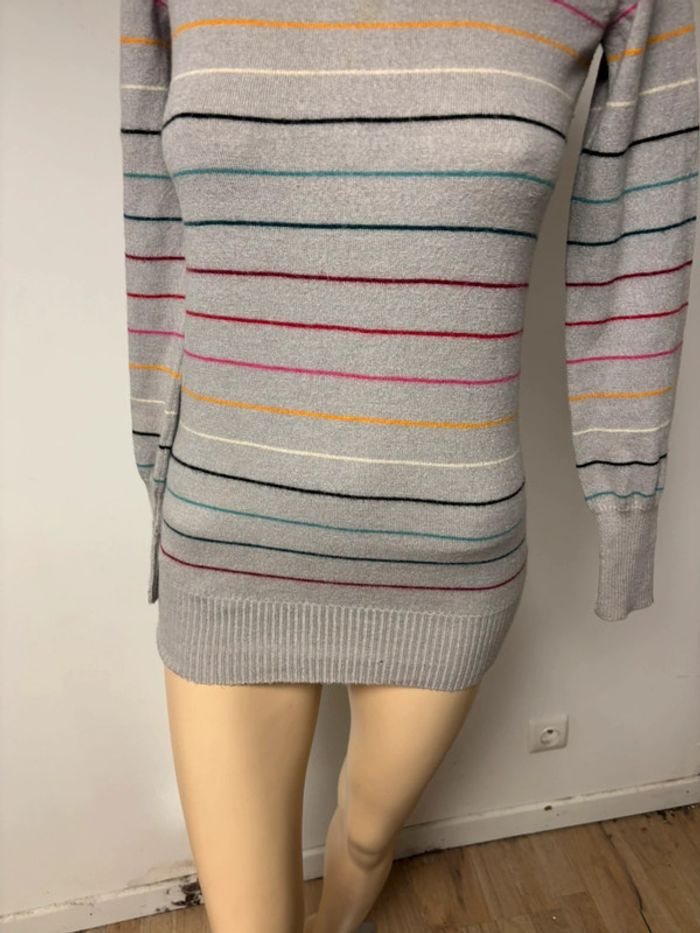 Pull en laine mérinos Lacoste femme - photo numéro 2