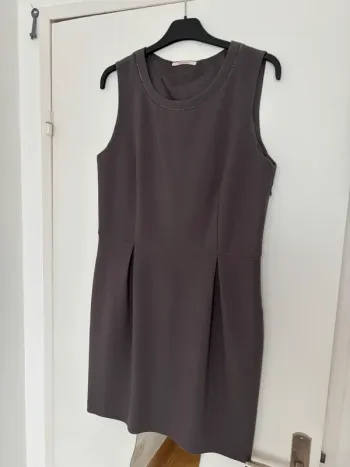 Robe droite gris taupe T40/42