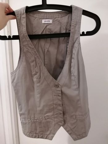 Gilet costume gris 36