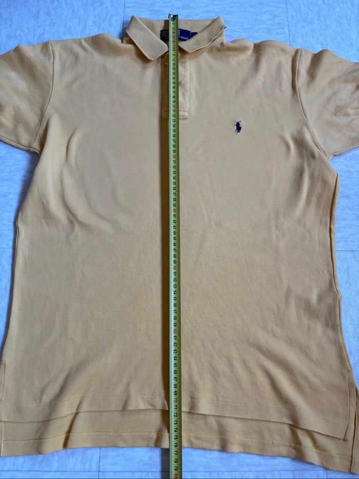 T-shirt Polo manche courte jaune moutarde Ralph Lauren - M - photo numéro 3