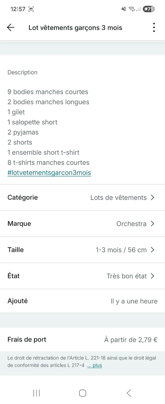 Lot vêtements garçons 3 mois - photo numéro 2