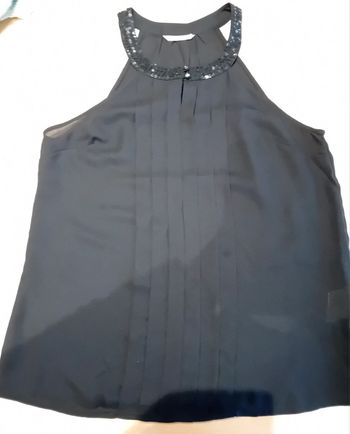 Débardeur noir avec sequins